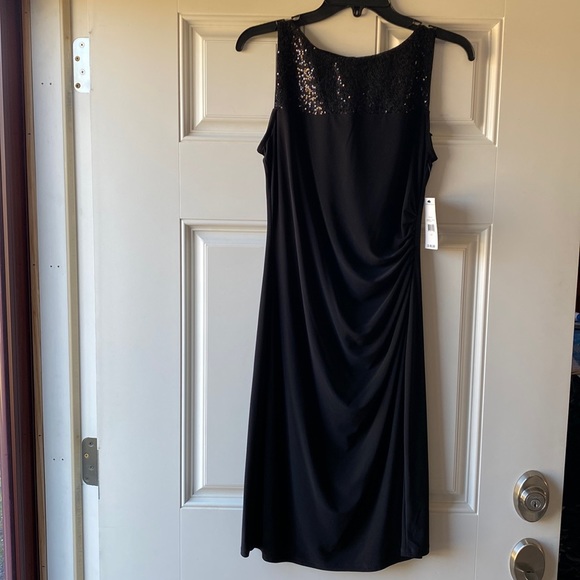 NWT American Living black sheath dress with sequin accent. Size 10. - Picture 8 of 12